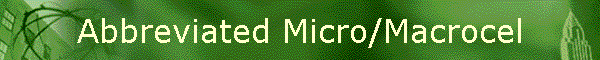 Abbreviated Micro/Macrocel